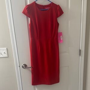 Betsey Johnson Vibrant Red Midi Dress